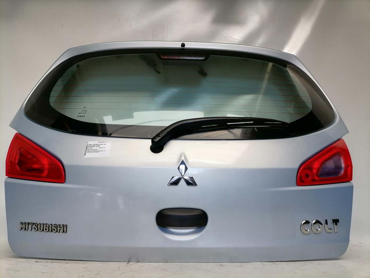 Mitsubishi Colt Z30 original Heckklappe mit Heckscheibe Hellblaumetallic 3-T&uuml;rer Bj.2007